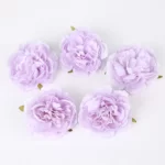 5 fleurs de pivoine violette