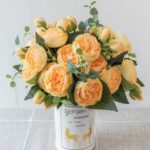 Bouquet de pivoine orange