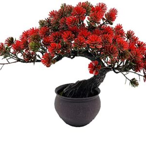 bonsai artificiel rouge 30cm 2