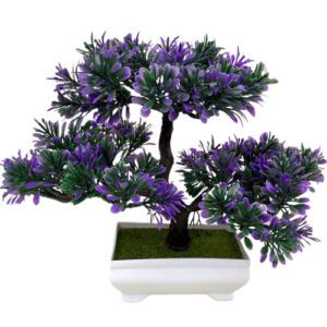 bonsai violet artificiel