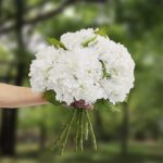 hortensia blanc artificiel 5