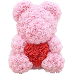 ours en rose artificielle