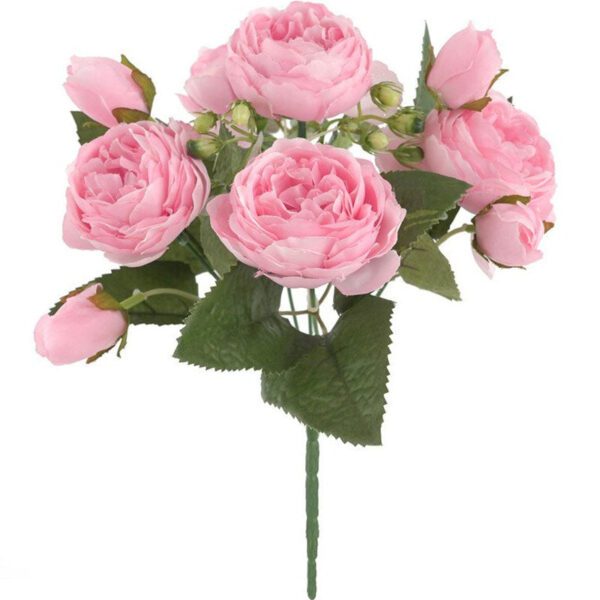 pivoine rose artificielle 3