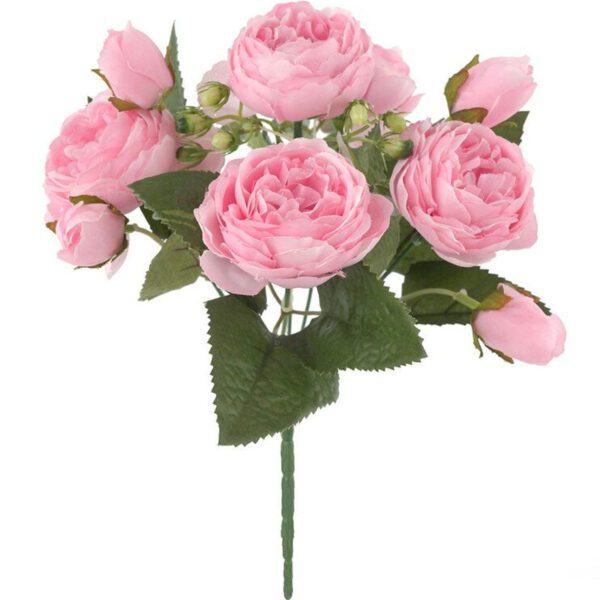 pivoine rose artificielle