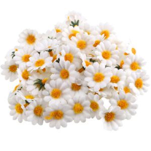 100 fleurs artificielles de marguerite 2