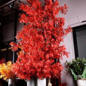 erable artificiel feuilles rouges