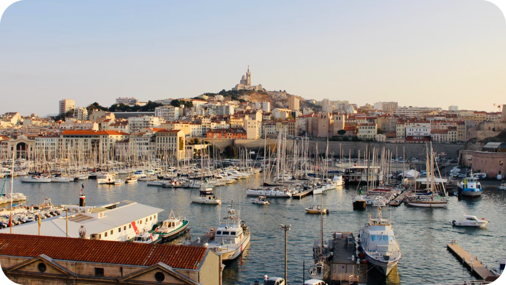 Vieux port de la ville de Marseille