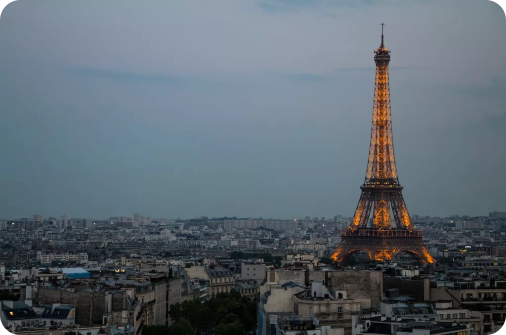 Ville de Paris avec tour Eiffel