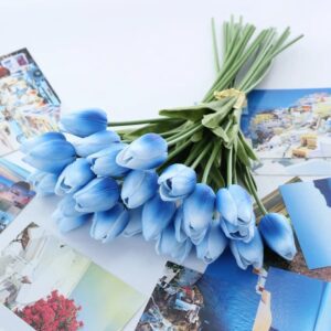 tulipe bleue en bouquet 2