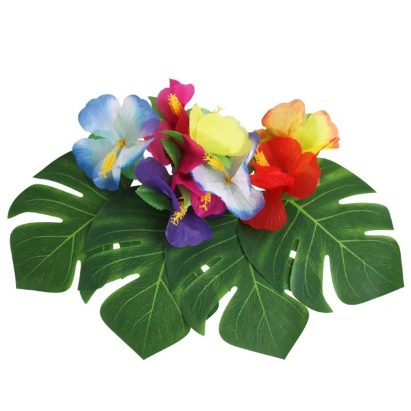 kf HTB17e1YEeSSBuNjy0Flq6zBpVXa7 Feuilles de Palmier Tropicales Artificielles D coration de Mariage Plante Jungle Verte Luau Hawa en pour